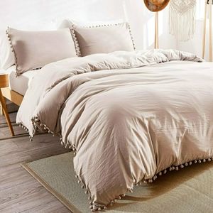 Pom Pom Fringe Duvet cover King size